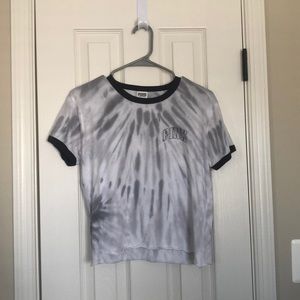gray tie dye shirt